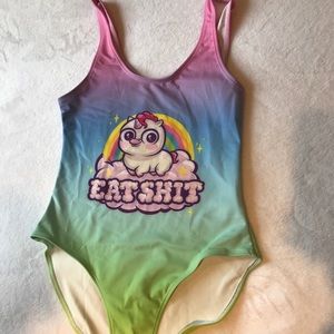 Scummybear Eat Shit Bodysuit